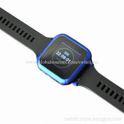 Wristwatch, 1.5-inch Private MP4 Player with Touch Screen, FM Radio Pedometer